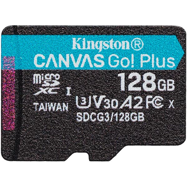 Cartão de Memória microSD Canvas Go! Plus, 128GB, Kingston - BT 1 UN