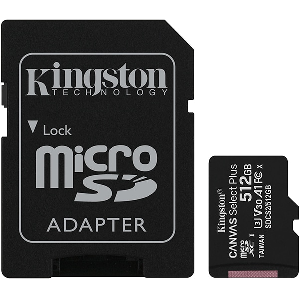 Cartão de Memória microSD Select Plus, 512GB, Kingston - BT 1 UN