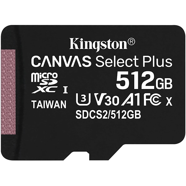 Cartão de Memória microSD Select Plus, 512GB, Kingston - BT 1 UN