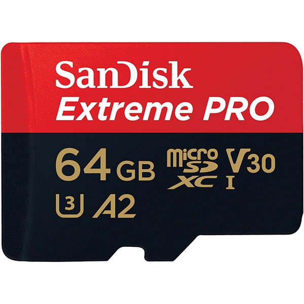 Cartão de memória micro SD 64gb, com adaptador, A2, SDSQXCU, SanDisk - BT 1 UN