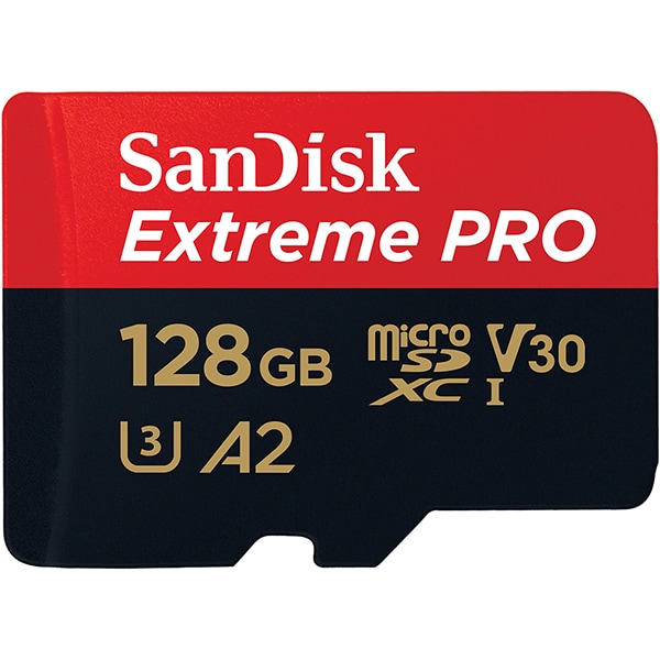 Cartão de memória micro SD 128gb, com adaptador, A2, SDSQXCD, SanDisk - BT 1 UN