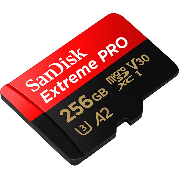 Cartão de memória micro SD 256gb, com adaptador, A2, SDSQXCD, SanDisk - BT 1 UN