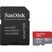 Cartão de memória micro SD 512gb, com adaptador, SDSQUAC, SanDisk - BT 1 UN Cartão de memória micro SD 512gb, com adaptador, SDSQUAC, SanDisk - BT 1 UN