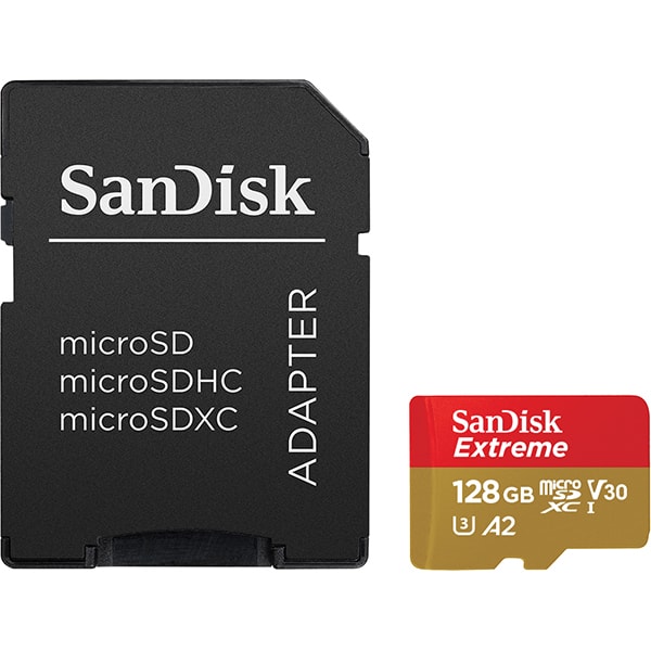 Cartão de memória micro SD 128GB Extreme c/adap. SDSQXAA SanDisk BT 1 UN
