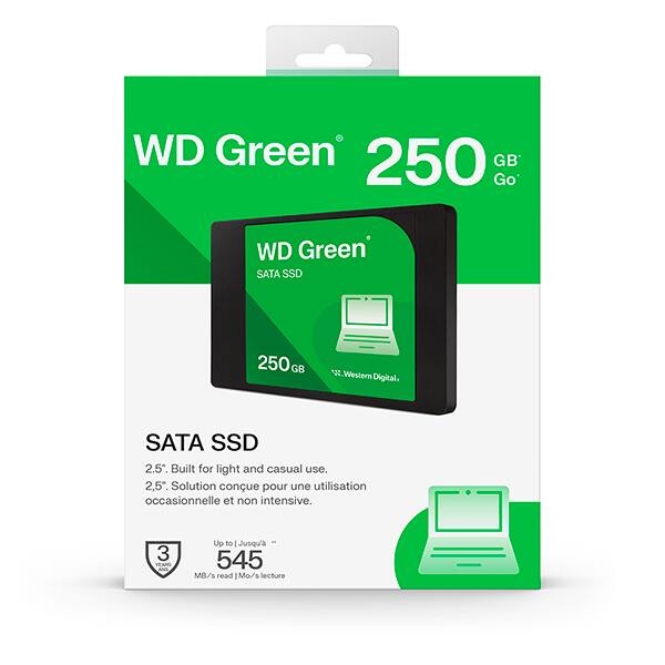 SSD 250GB Wd Green Sata 3 2.5 WDS250G5G0 Western Digital CX 1 UN SSD 250GB Wd Green Sata 3 2.5 WDS250G5G0 Western Digital CX 1 UN