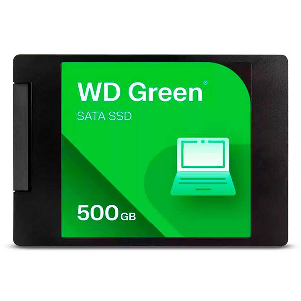 SSD Wd Green Sata 3, 2.5, 500GB WDS500G5G0, Leitura 545MB/s, Gravação 505MB/s, Western Digital - CX 1 UN SSD Wd Green Sata 3, 2.5, 500GB WDS500G5G0, Leitura 545MB/s, Gravação 505MB/s, Western Digital - CX 1 UN