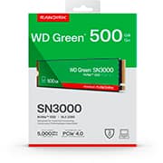 SSD 500 GB WD Green, M.2 2280 PCIe Gen 4 NVMe, Leitura 5000MB/s Gravação 4100MB/s - 500G4G0E, Western Digital - CX 1 UN