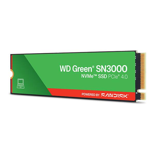 SSD 1TB WD Green, SN3000, M.2 2280 PCIe Gen 4 NVMe, Leitura 5000MB/s Gravação 4200MB/s - 100T4G0E, Western Digital - CX 1 UN