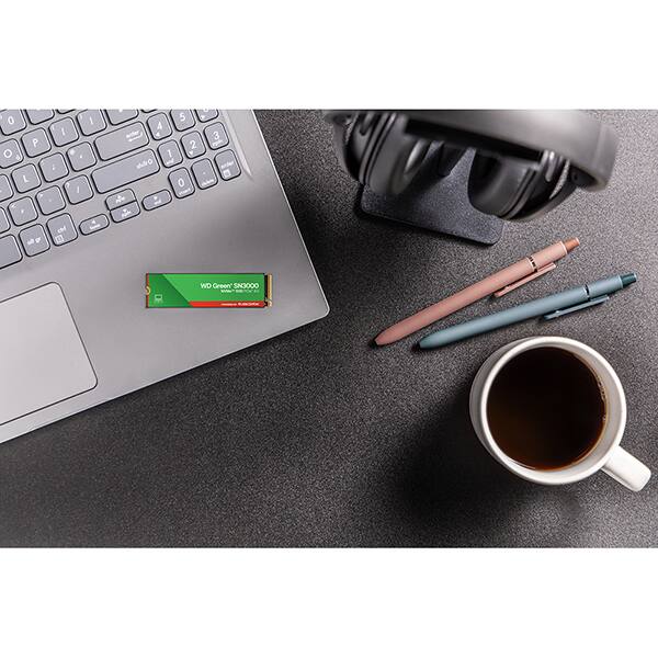 SSD 1TB WD Green, SN3000, M.2 2280 PCIe Gen 4 NVMe, Leitura 5000MB/s Gravação 4200MB/s - 100T4G0E, Western Digital - CX 1 UN