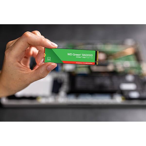 SSD 1TB WD Green, SN3000, M.2 2280 PCIe Gen 4 NVMe, Leitura 5000MB/s Gravação 4200MB/s - 100T4G0E, Western Digital - CX 1 UN