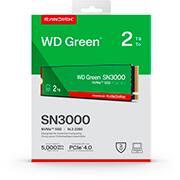 SSD 2TB M.2 WD Green SN3000 NVMe PCIe 200T4G0E Wd CX 1 UN CX 1 UN