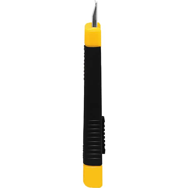 Estilete estreito emborrachado em plástico, Lâmina de 9mm, Amarelo, X86, Spiral - BT 1 UN