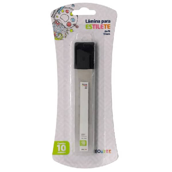 Lâmina para estilete largo, 18mmx100mm, 91428, Leonora - BT 10 UN