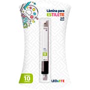 Lâmina estilete estreito, 9mmx100mm, 91427, Leonora - BT 10 UN