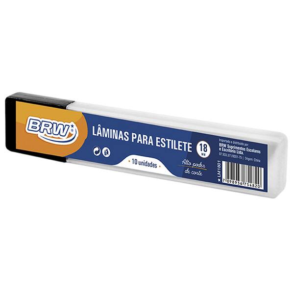 Lâmina estilete largo 18mmx100mm LM1801 Brw BT 10 UN