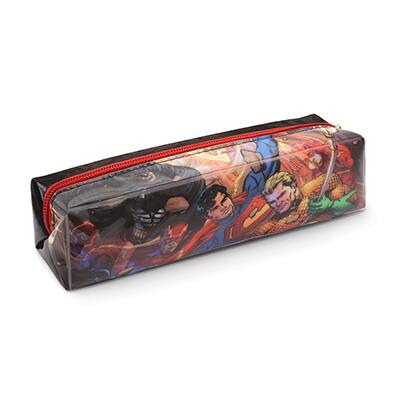 Estojo Escolar PVC DC Liga Da Justiça, K1918, Spiral - PT 1 UN