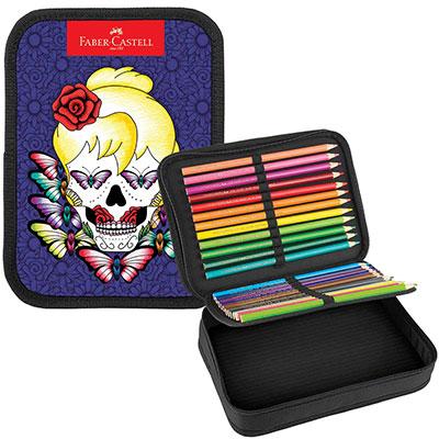 Estojo completo c/ 24 itens 3D feminino 1822123DF Faber-castell PT 1 UN Estojo completo c/ 24 itens 3D feminino 1822123DF Faber-castell PT 1 UN