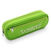 Estojo Escolar Poliéster Donuts Verde, A2148, Spiral - PT 1 UN