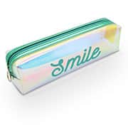 Estojo Escolar TPU Verde Smile, A2274, Spiral - PT 1 UN