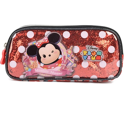 Estojo Escolar Duplo Poliéster Tsum Tsum, EI34074TS 0400, Luxcel - PT 1 UN