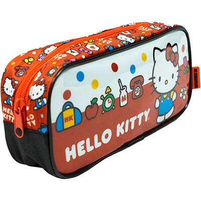 Estojo Escolar Hello Kitty em Poliéster Xeryus - PT 1 UN