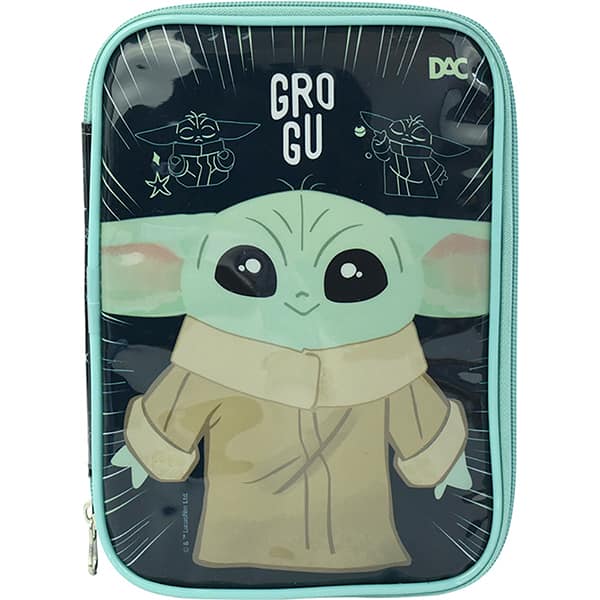 Estojo escolar em pvc, Star Wars, Grogu, 4661, DAC - PT 1 UN