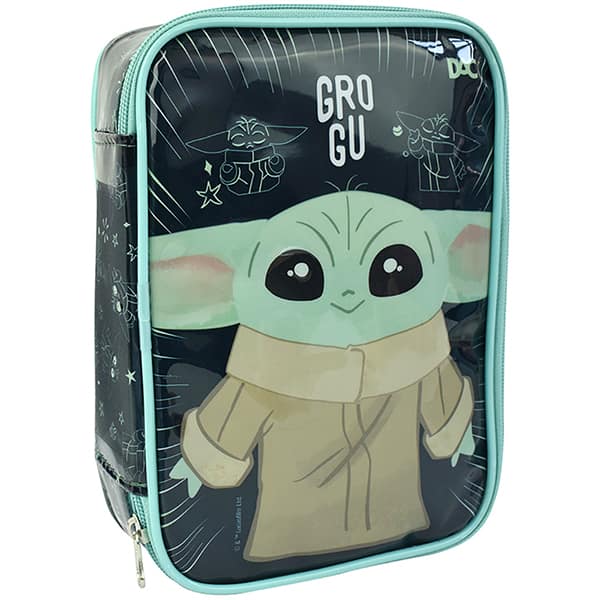 Estojo escolar em pvc, Star Wars, Grogu, 4661, DAC - PT 1 UN