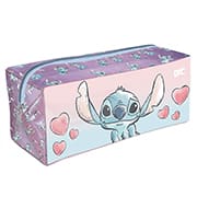 Estojo escolar em PVC cristal, Stitch, 5382, DAC - PT 1 UN