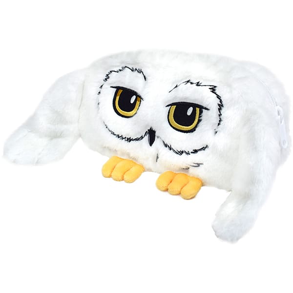 Estojo escolar em pelúcia Fluffy, Edwiges Harry Potter, 5332, DAC - PT 1 UN