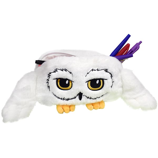 Estojo escolar em pelúcia Fluffy, Edwiges Harry Potter, 5332, DAC - PT 1 UN