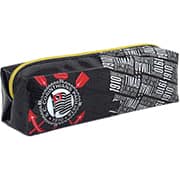 Estojo escolar em PVC cristal, Corinthians, 5274, DAC - PT 1 UN