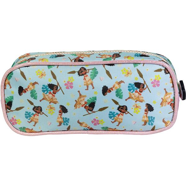 Estojo escolar duplo em poliéster, Moana, 14786, Xeryus - PT 1 UN