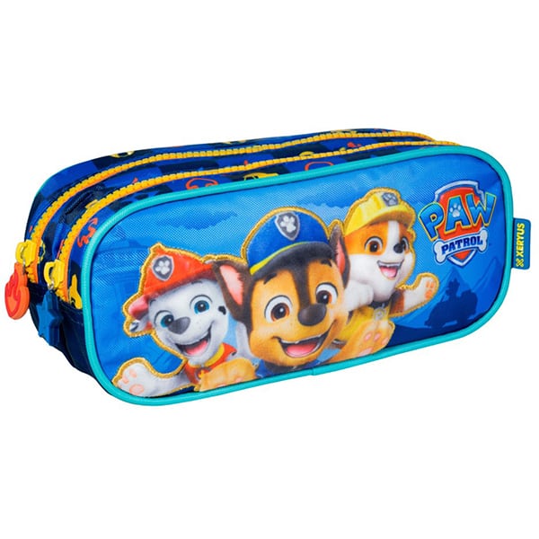 Estojo escolar duplo, Patrulha Canina, Azul, 15336, Xeryus - PT 1 UN