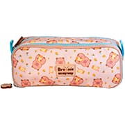 Estojo escolar duplo em poliéster, College Capivara Brownie, 15866, Xeryus - PT 1 UN Estojo escolar duplo em poliéster, College Capivara Brownie, 15866, Xeryus - PT 1 UN