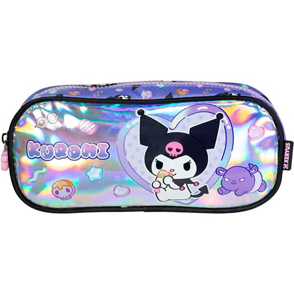 Estojo escolar em poliéster, Kuromi, 16105, Xeryus - PT 1 UN