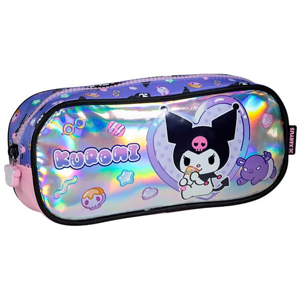 Estojo escolar em poliéster, Kuromi, 16105, Xeryus - PT 1 UN