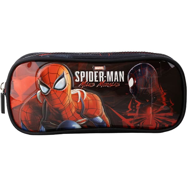 Estojo escolar duplo em poliéster, Spider-Man, 14926, Xeryus - PT 1 UN