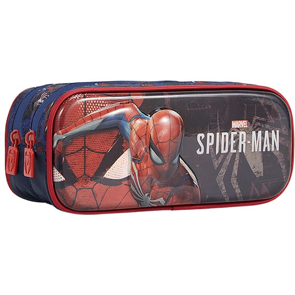Estojo escolar duplo, Spider Man, 13376, Xeryus - PT 1 UN