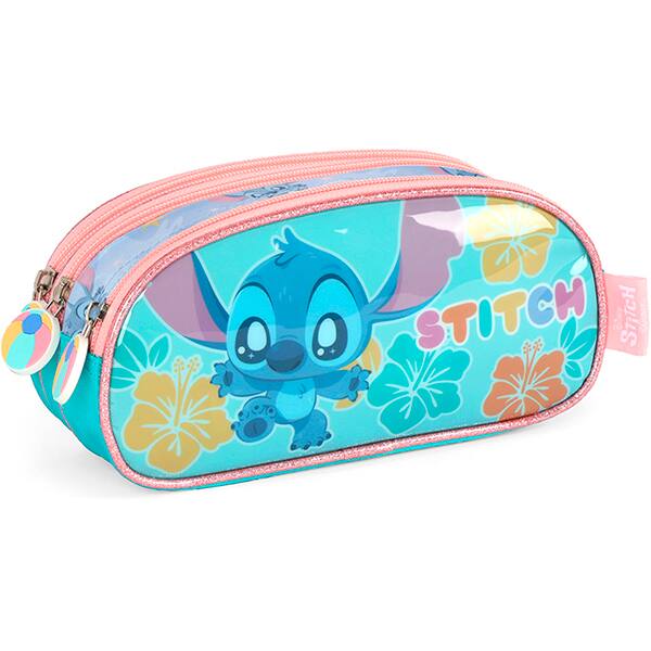 Estojo escolar poli. Stitch turquesa EI42405SC5 Luxcel PT 1 UN Estojo escolar poli. Stitch turquesa EI42405SC5 Luxcel PT 1 UN