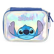 Estojo escolar em poliéster, Stitch, Prata, EI41684SC1, Luxcel - PT 1 UN