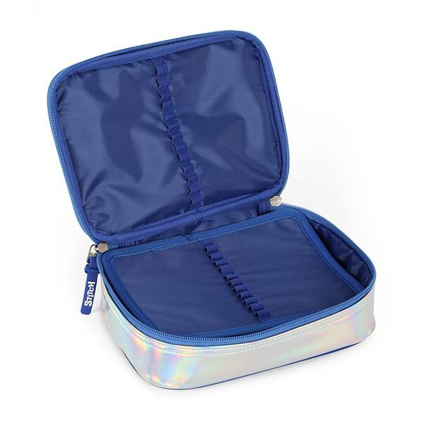 Estojo escolar em poliéster, Stitch, Prata, EI41684SC1, Luxcel - PT 1 UN