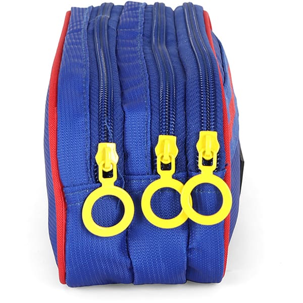 Estojo escolar triplo em poliéster, Sonic, Azul, ET49823SO0, Luxcel - PT 1 UN Estojo escolar triplo em poliéster, Sonic, Azul, ET49823SO0, Luxcel - PT 1 UN