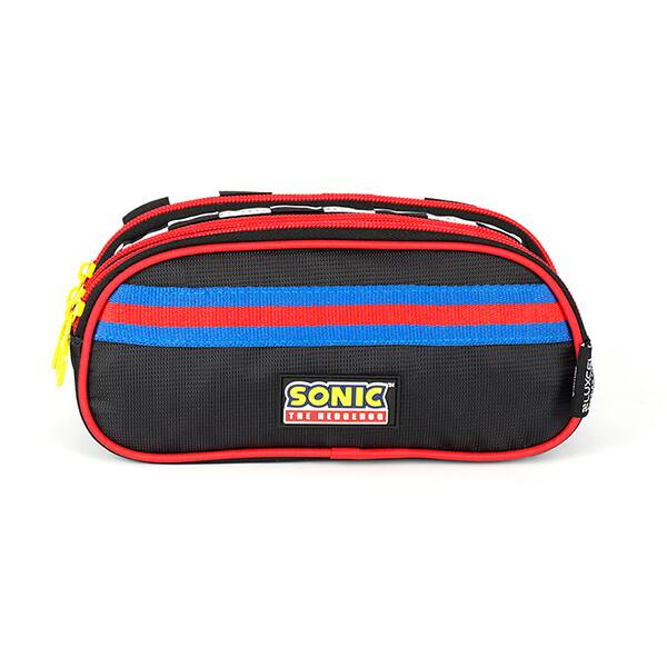 Estojo escolar Sonic, Preto, ET49823SO0, Luxcel - PT 1 UN Estojo escolar Sonic, Preto, ET49823SO0, Luxcel - PT 1 UN