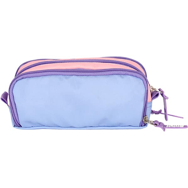 Estojo escolar triplo, Stitch Roxo, Luxcel - PT 1 UN Estojo escolar triplo, Stitch Roxo, Luxcel - PT 1 UN