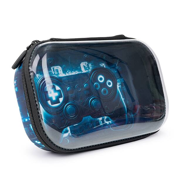 Estojo escolar EVA Clear Top, Jogo/Controle, Z23000006, Zipit - PT 1 UN