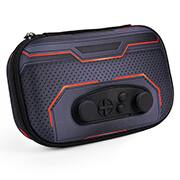 Estojo escolar EVA, Controle Joystick, Preto com Vermelho, Z23000076, Zipit - PT 1 UN