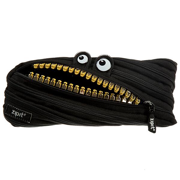 Estojo escolar PVC, Grillz Monstro, Preto, ZTM-GR-MB, Zipit - PT 1 UN