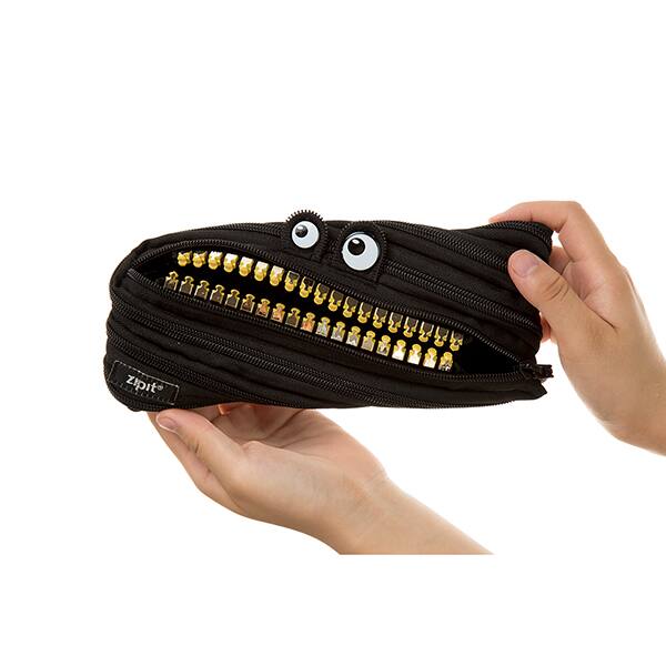 Estojo escolar PVC, Grillz Monstro, Preto, ZTM-GR-MB, Zipit - PT 1 UN