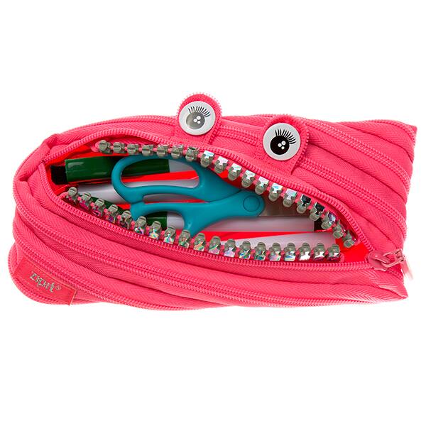 Estojo escolar PVC, Grillz Monstro, Rosa, ZTM-GR-DY, Zipit - PT 1 UN