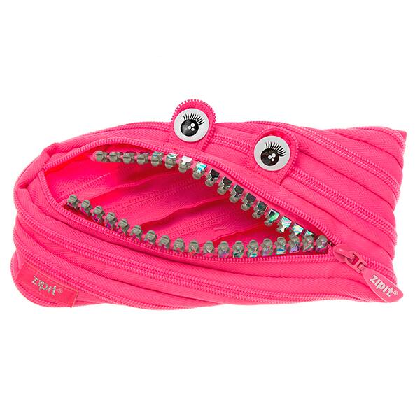 Estojo escolar PVC, Grillz Monstro, Rosa, ZTM-GR-DY, Zipit - PT 1 UN